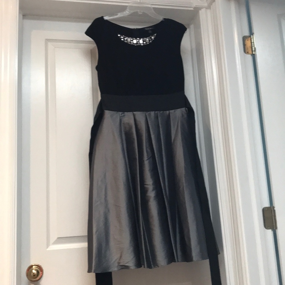 Black and silver dress